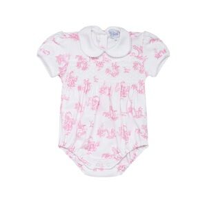 Nellapima Pink Toile Smocked Bubble
